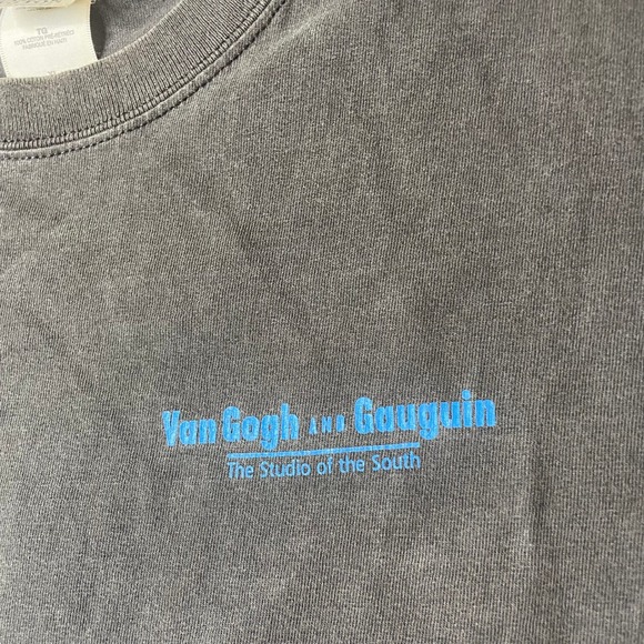 Gildan Van Gogh Gauguin Art Museum T Shirt Mens XL Black The Studio of the South - Picture 5 of 12